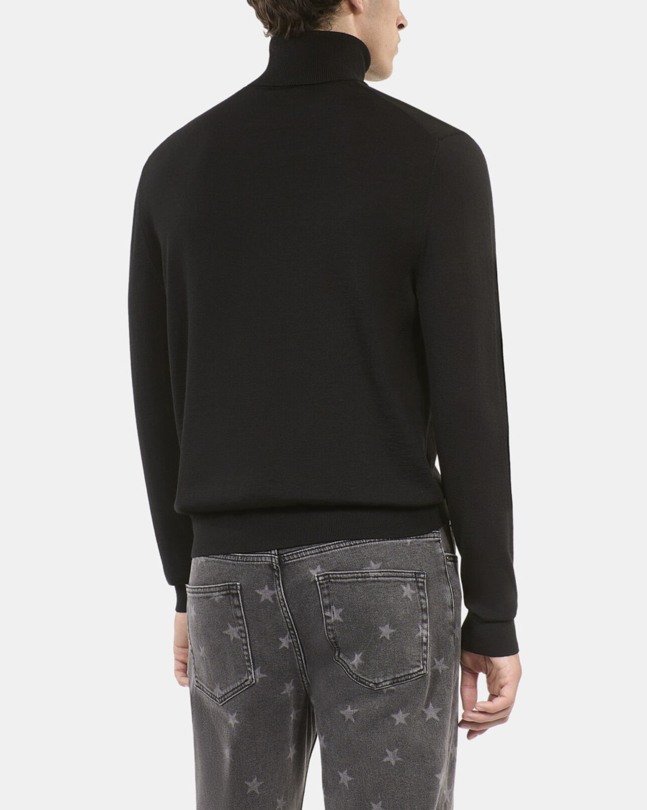 The Kooples HERREN BLACK schwarzer wollpullover