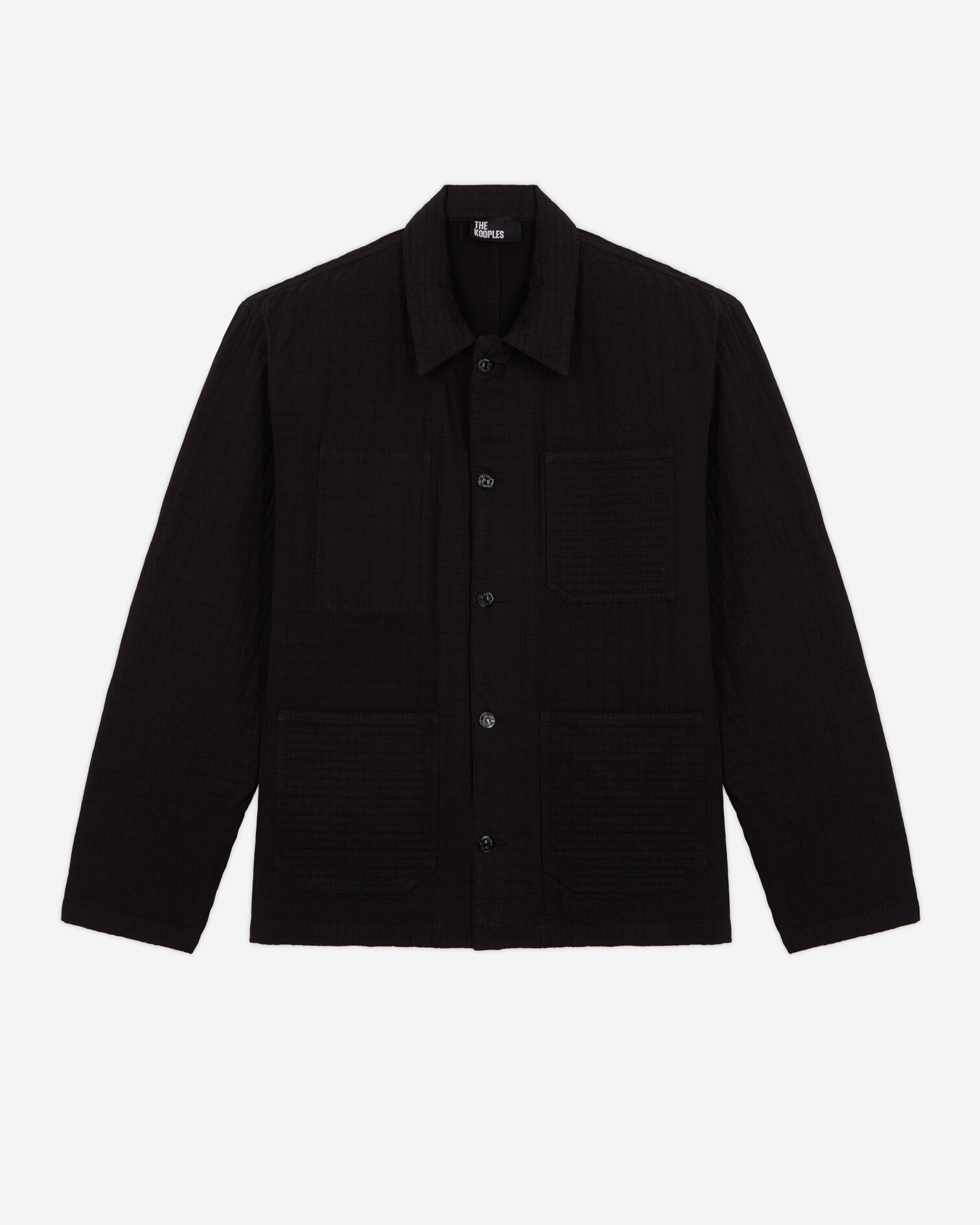 Black work jacket, BLACK, hi-res image number null