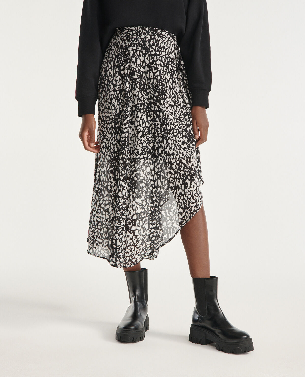 Jupe leopard cheap the kooples