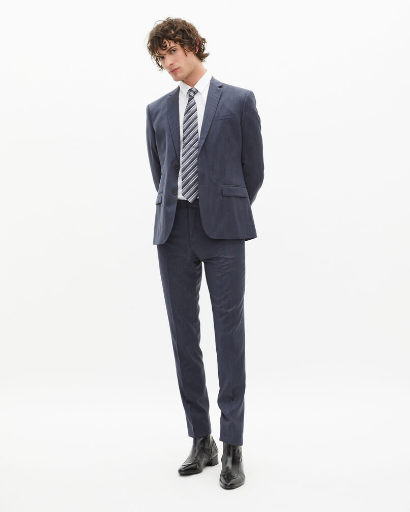 The Kooples HOMME BLUE veste de costume à rayures bleue