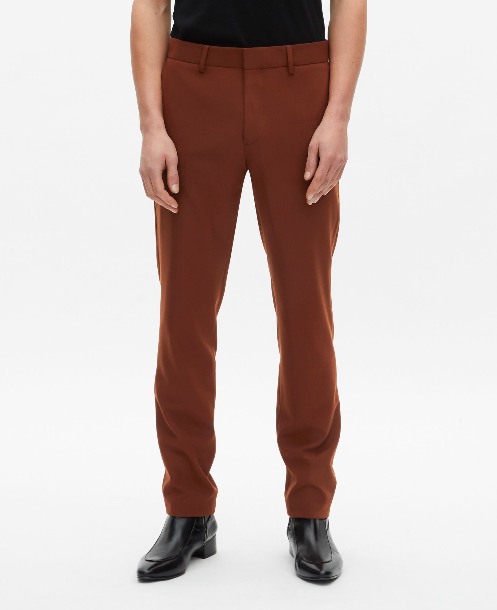 The Kooples MEN ROUILLE brown suit pants