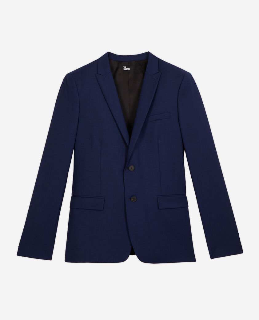 The Kooples MEN NAVY navy blue suit jacket with micro motif