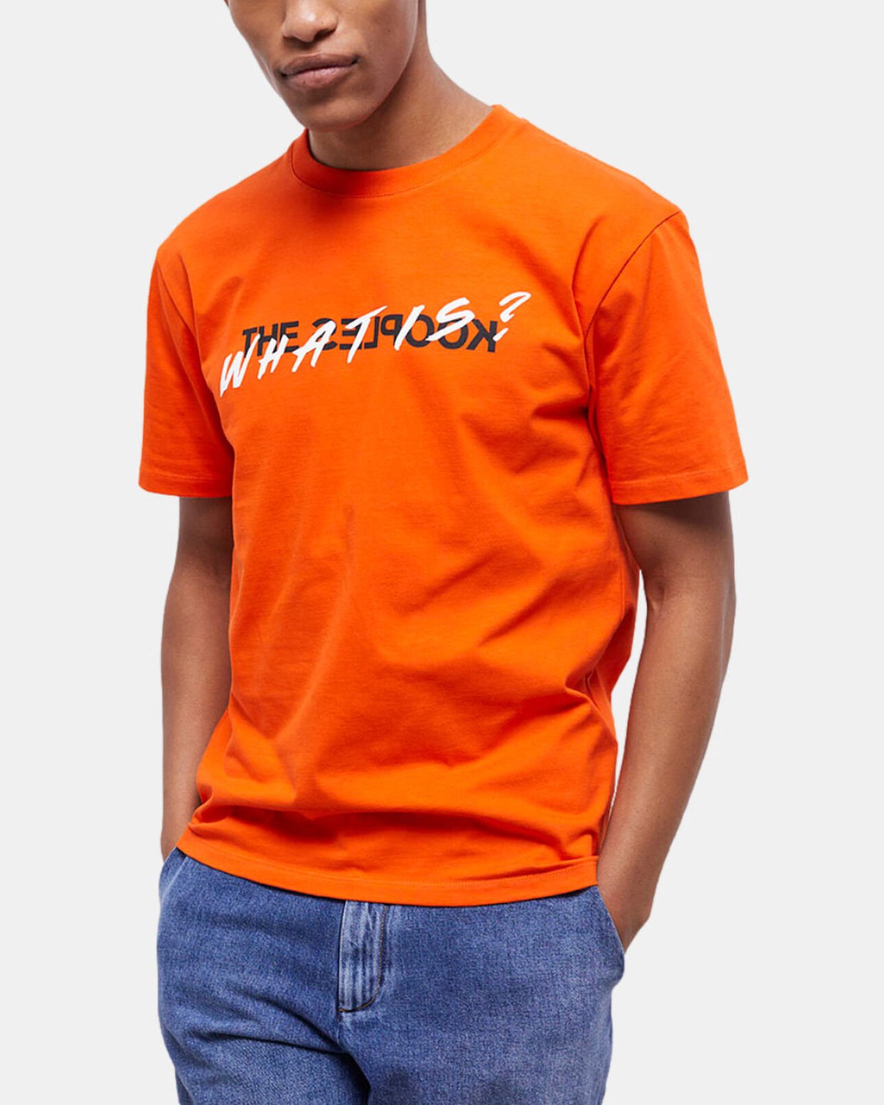 The Kooples HOMME PUMPKIN t-shirt homme what is orange