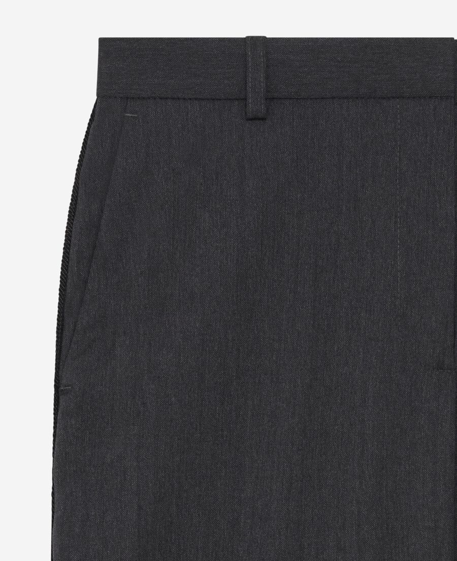 The Kooples DAMEN ANTHRACITE gerade geschnittene dunkelgraue hose