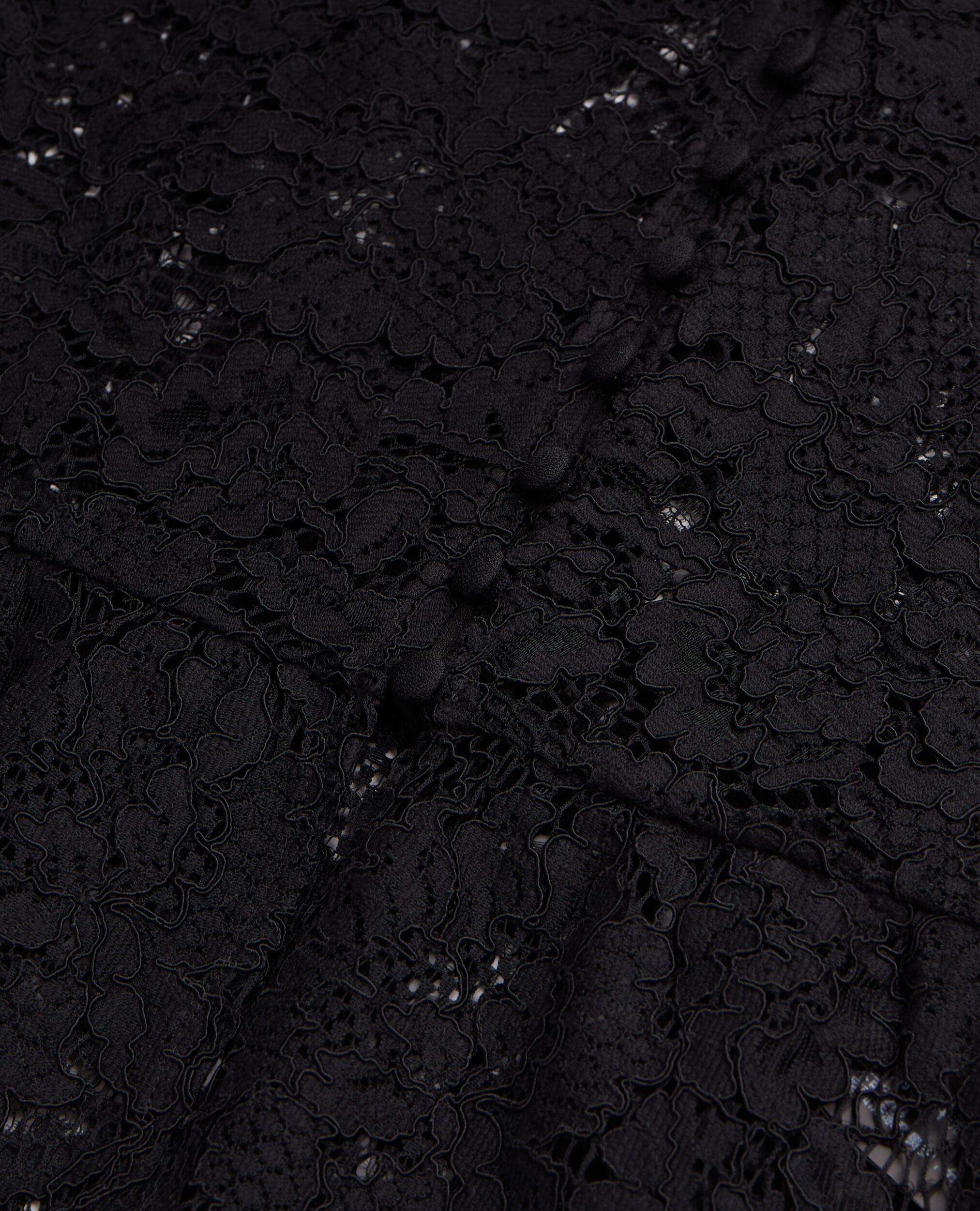 Top noir en dentelle, BLACK, hi-res image number null