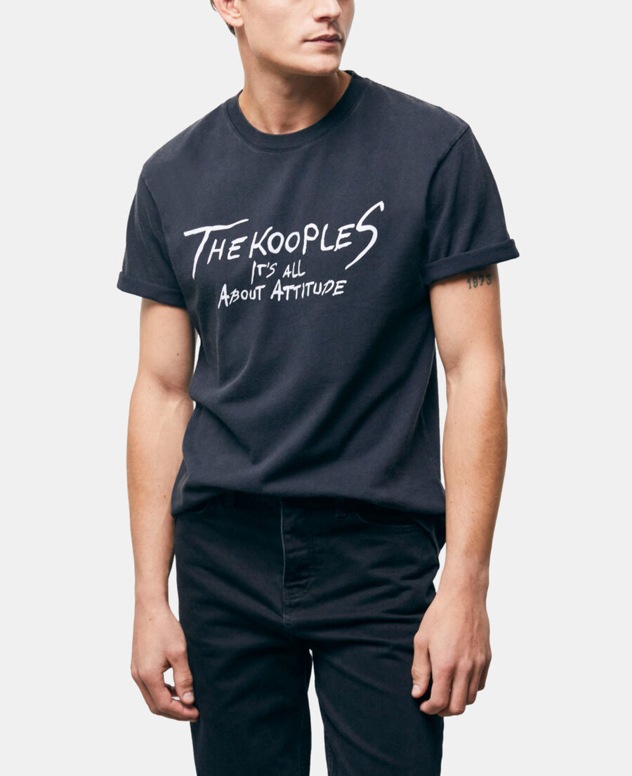 camiseta logotipo the kooples negra