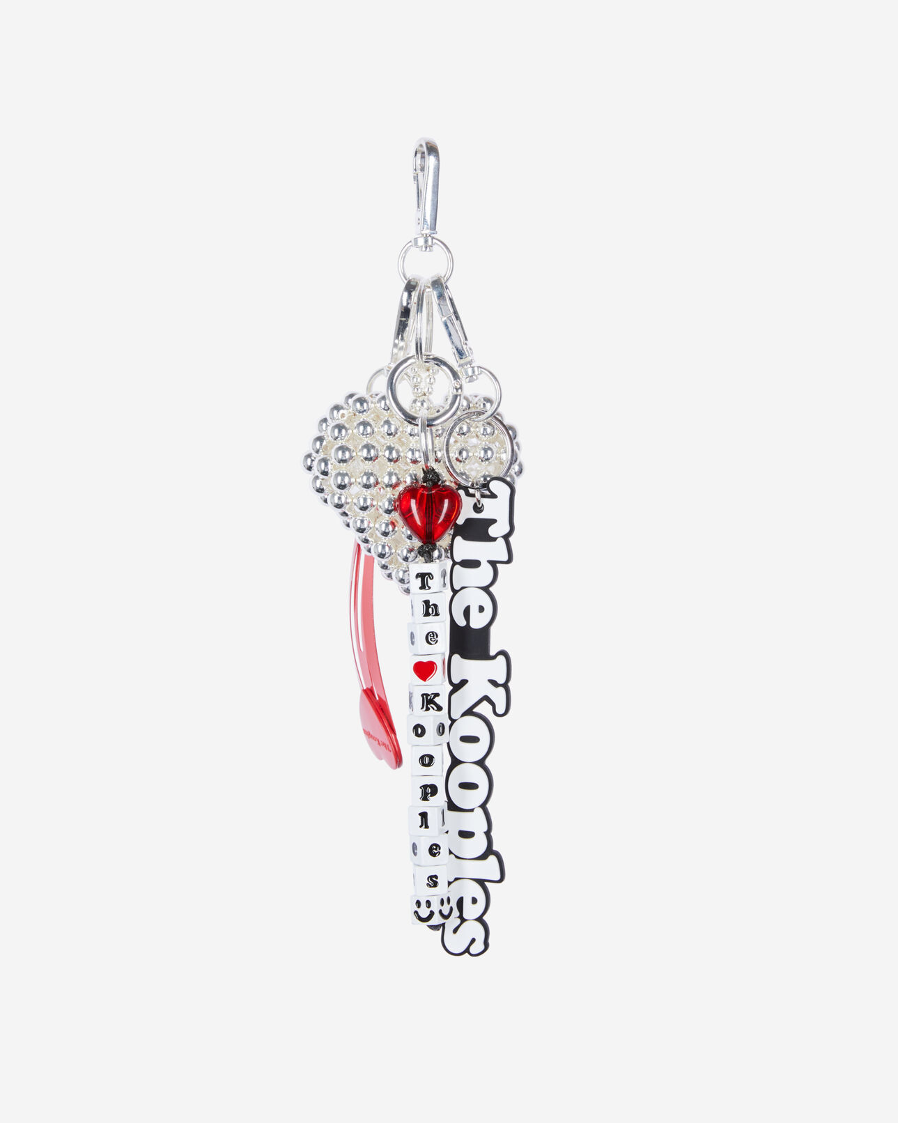 The Kooples WOMEN SILVER silver heart bag charm