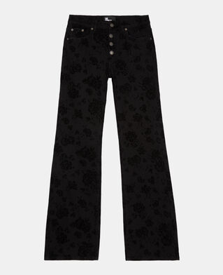 The Kooples WOMEN BLACK black flare jeans