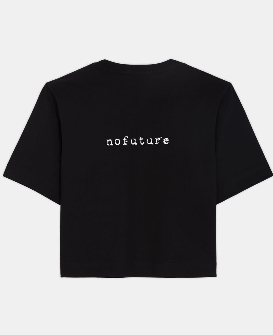 black logo t-shirt