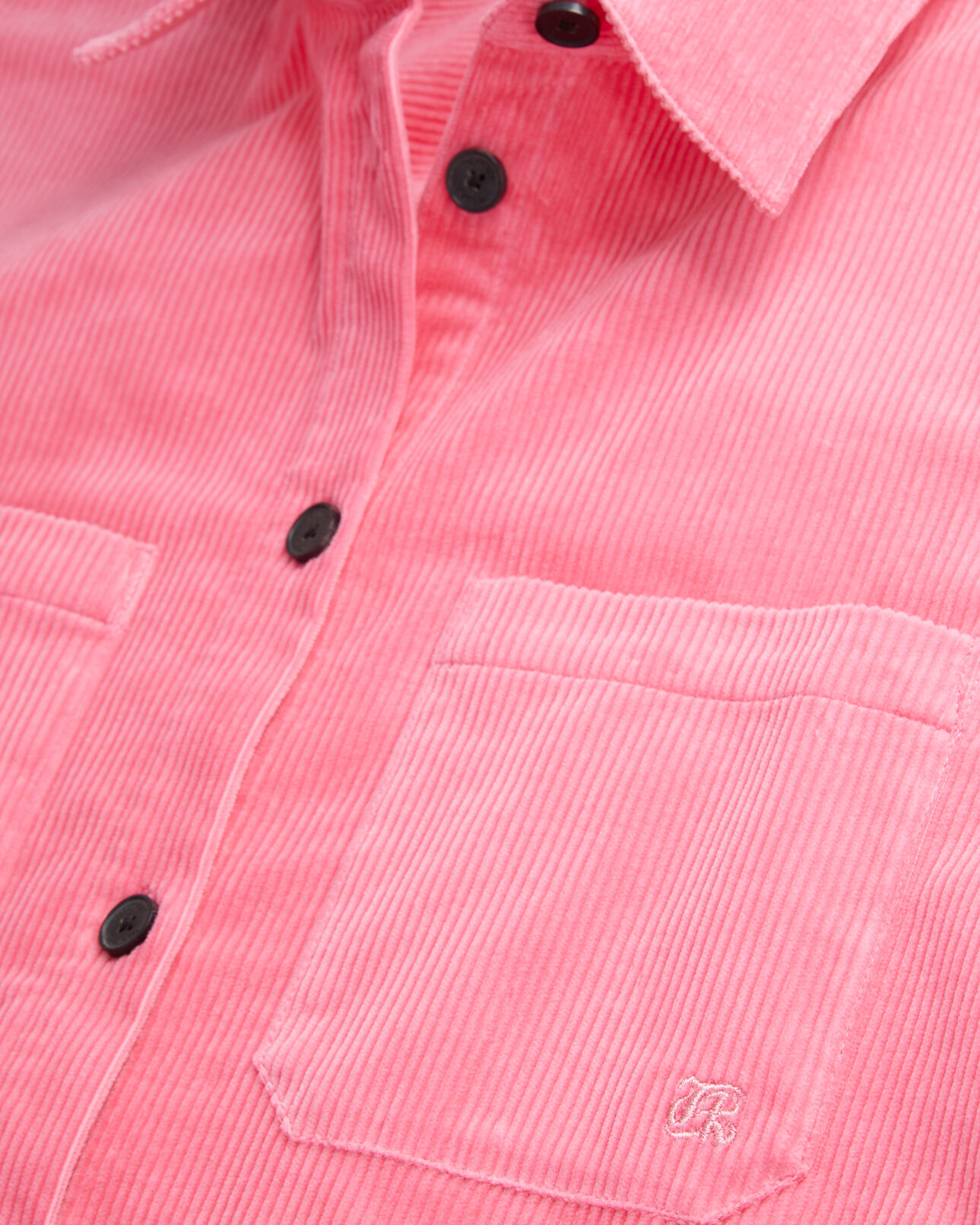 The Kooples WOMEN OLD PINK pink corduroy overshirt