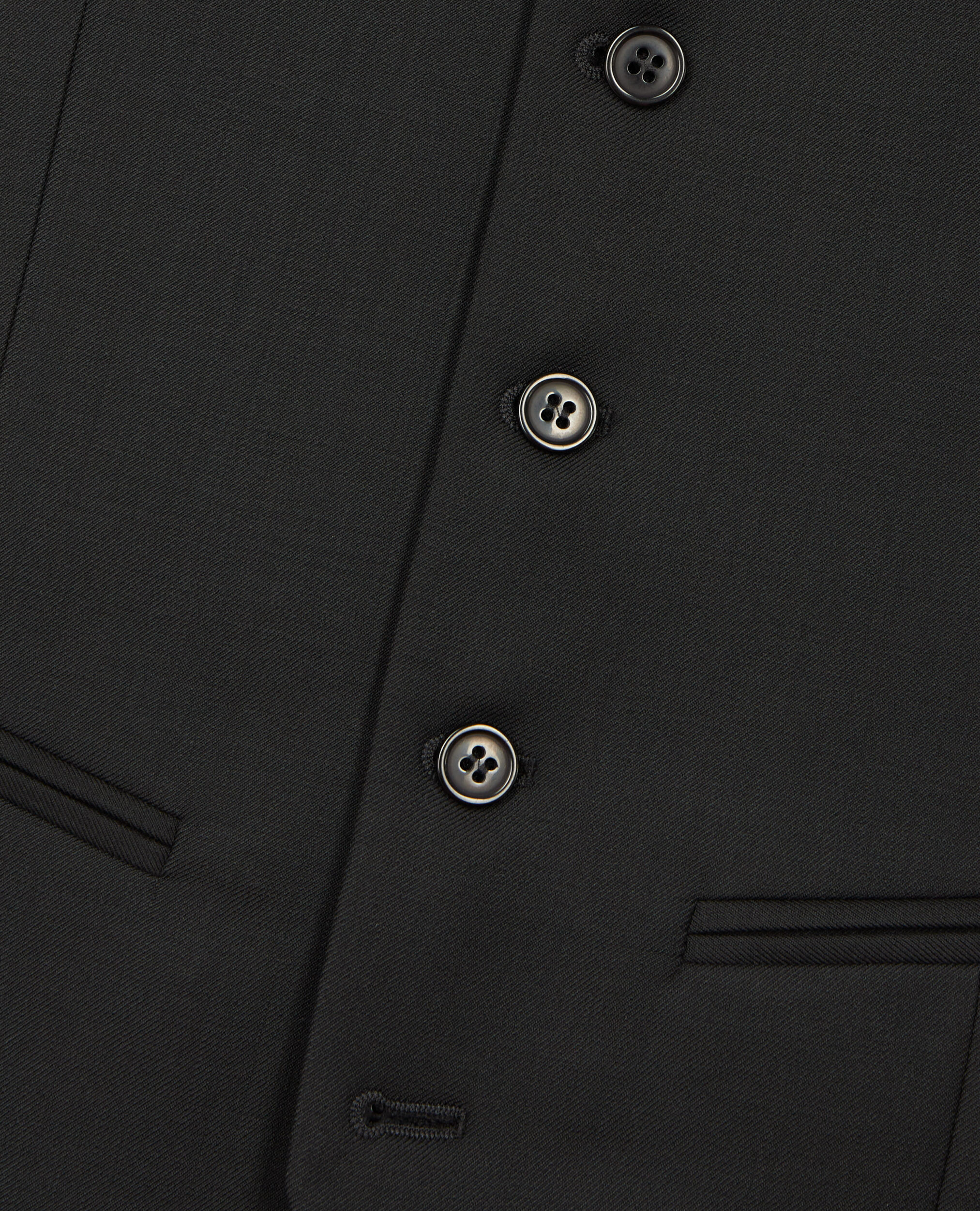 Schwarze Anzugweste aus Wolle, BLACK, hi-res image number null