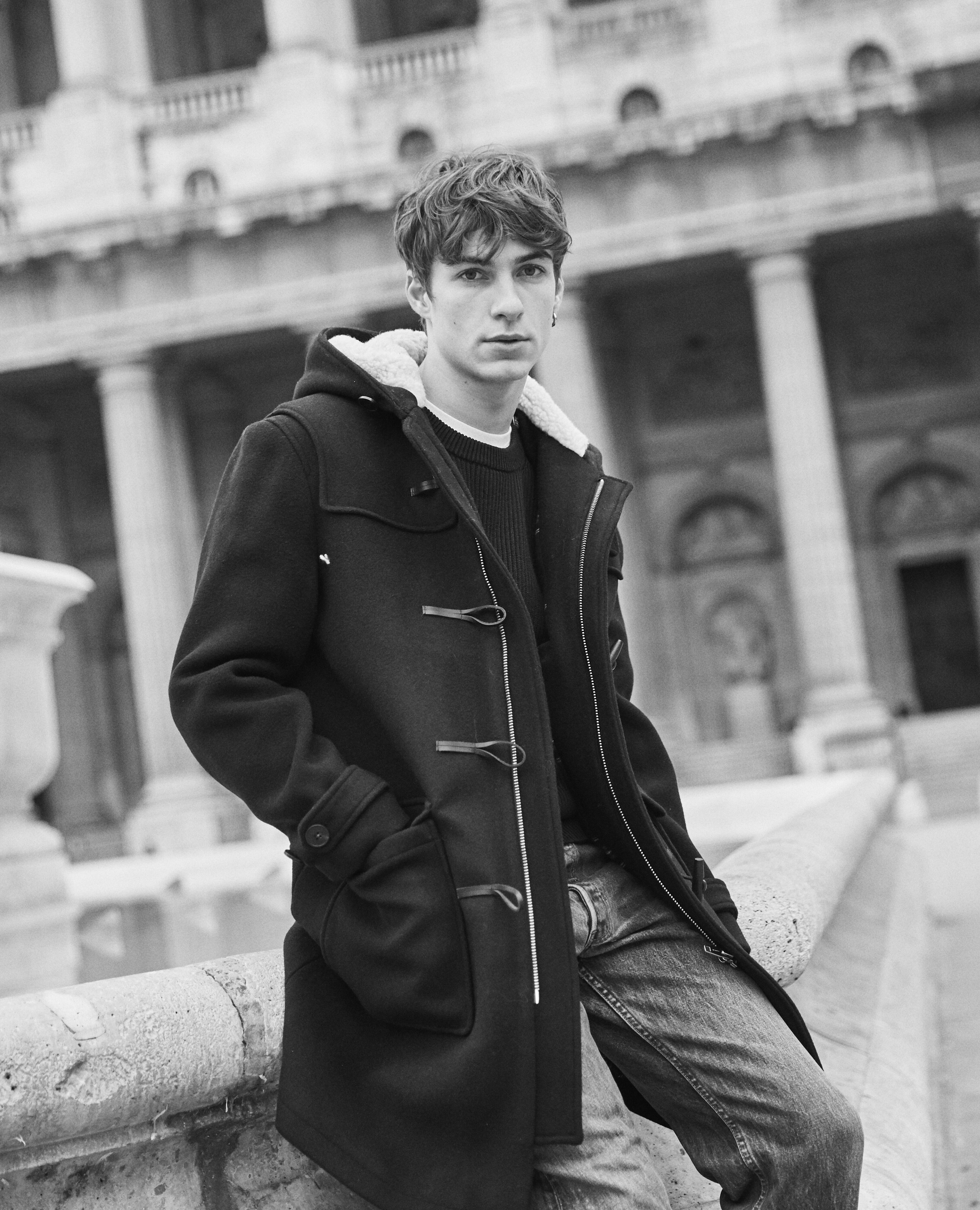Mens wool duffle cheap coat