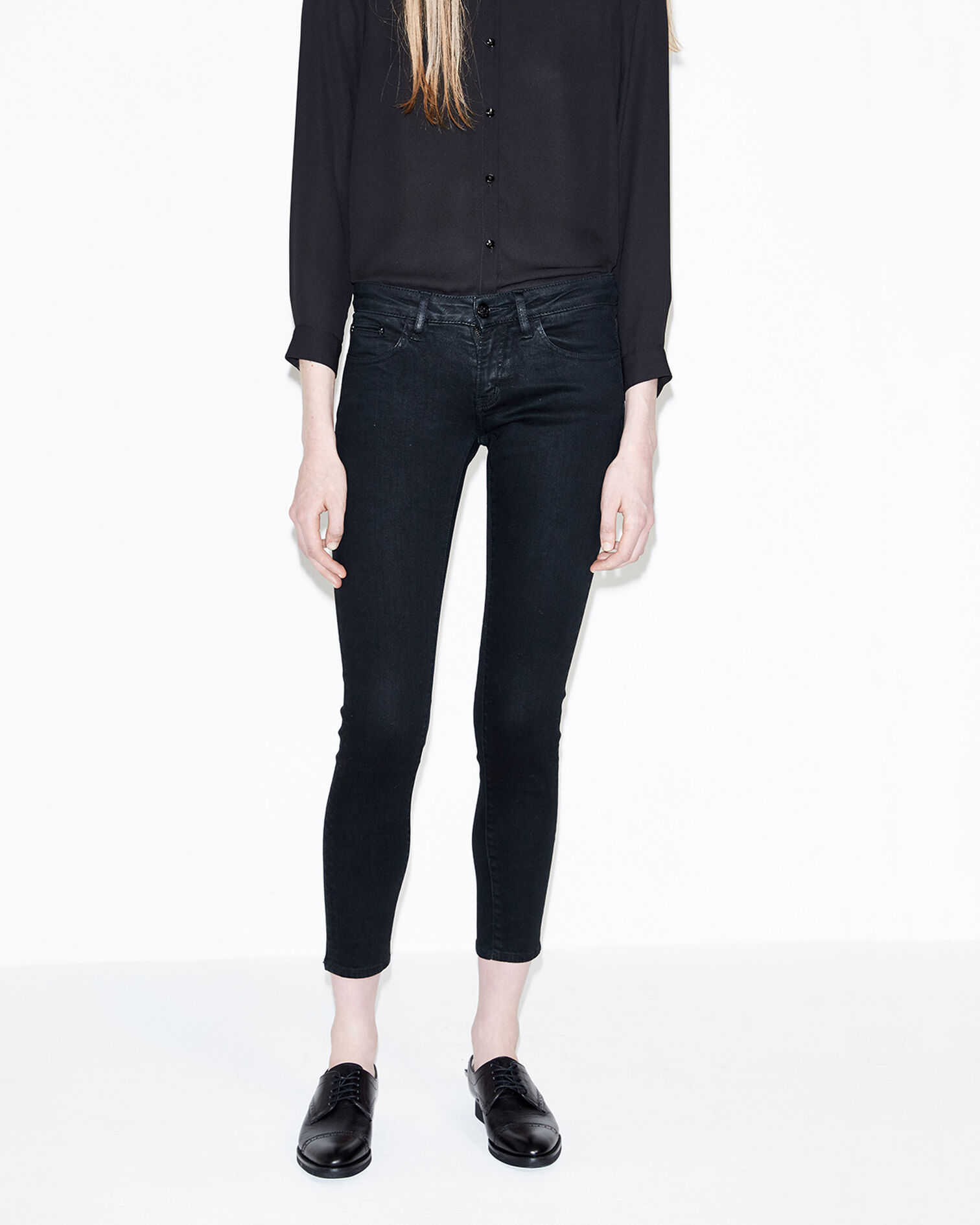Pantalon noir, BLACK, hi-res image number null