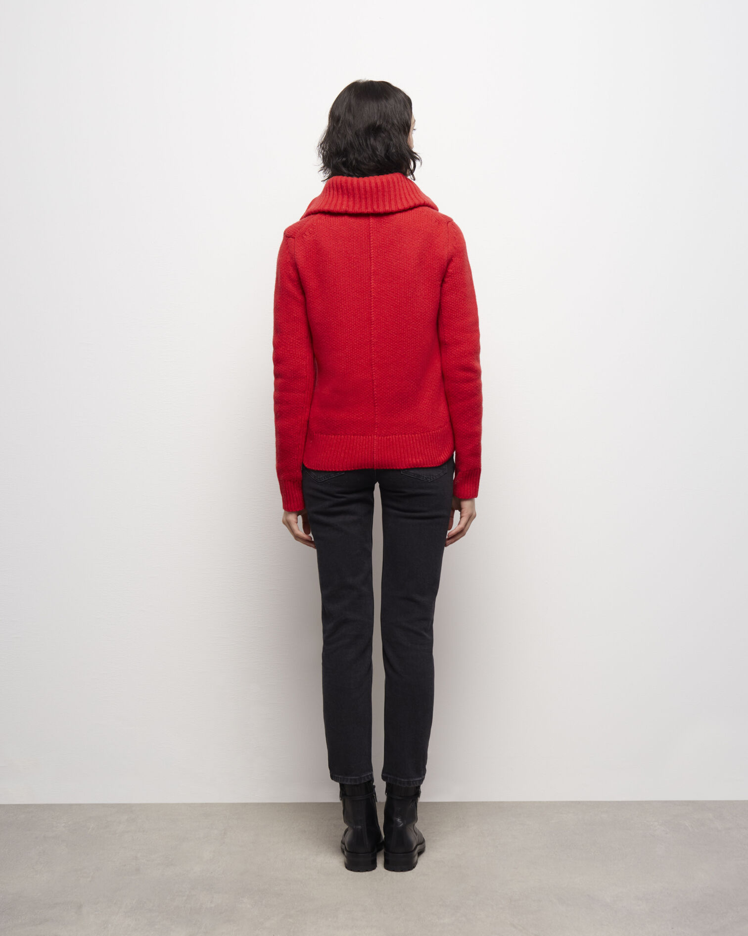 Pull col camionneur rouge, TANGO RED, hi-res image number null