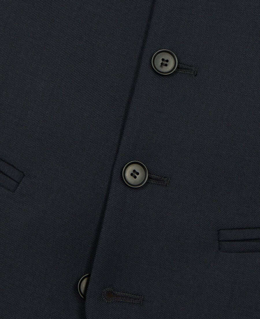 The Kooples HOMME DARK NAVY gilet de costume en laine marine