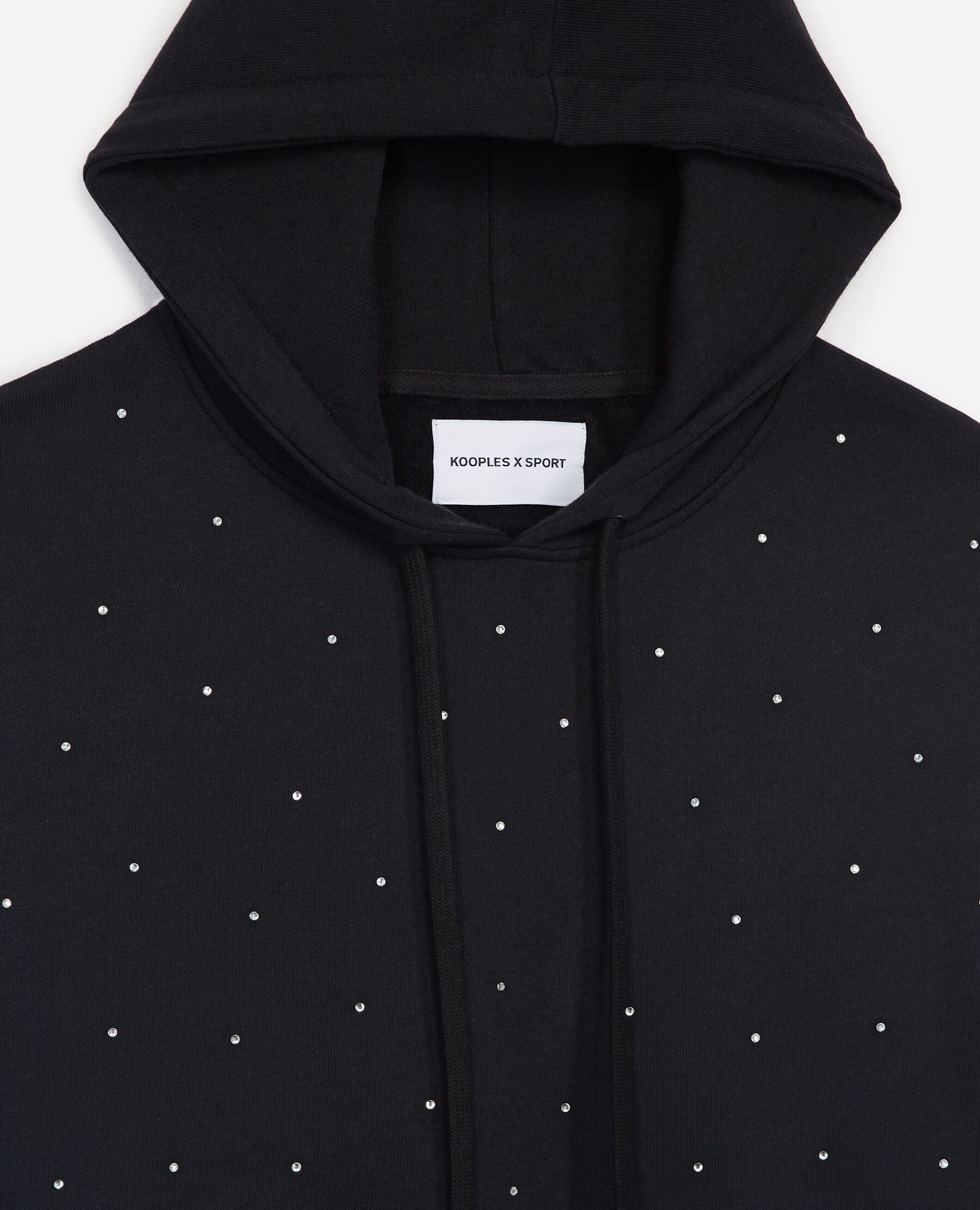 Black hoodie with rhinestones all over The Kooples