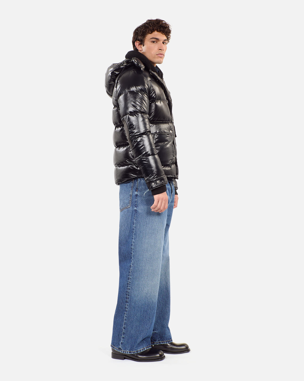 The Kooples MEN BLACK black blazon down jacket
