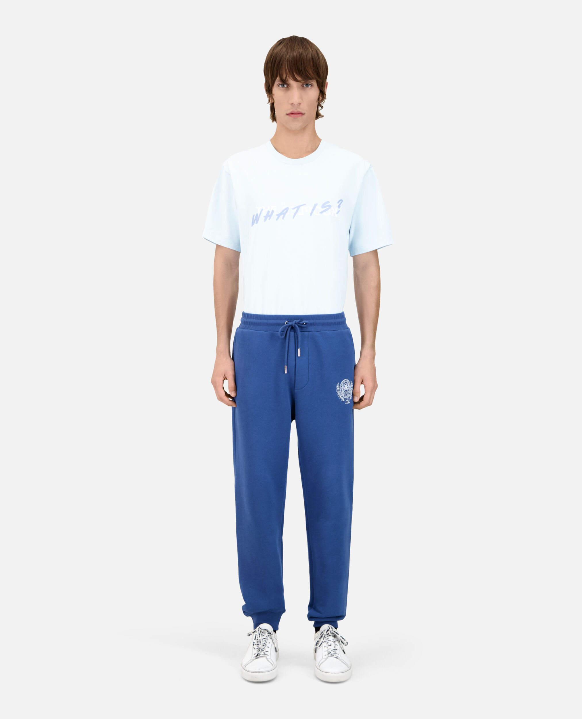 Royal blue Logo tracksuit trousers, MIDDLE NAVY, hi-res image number null