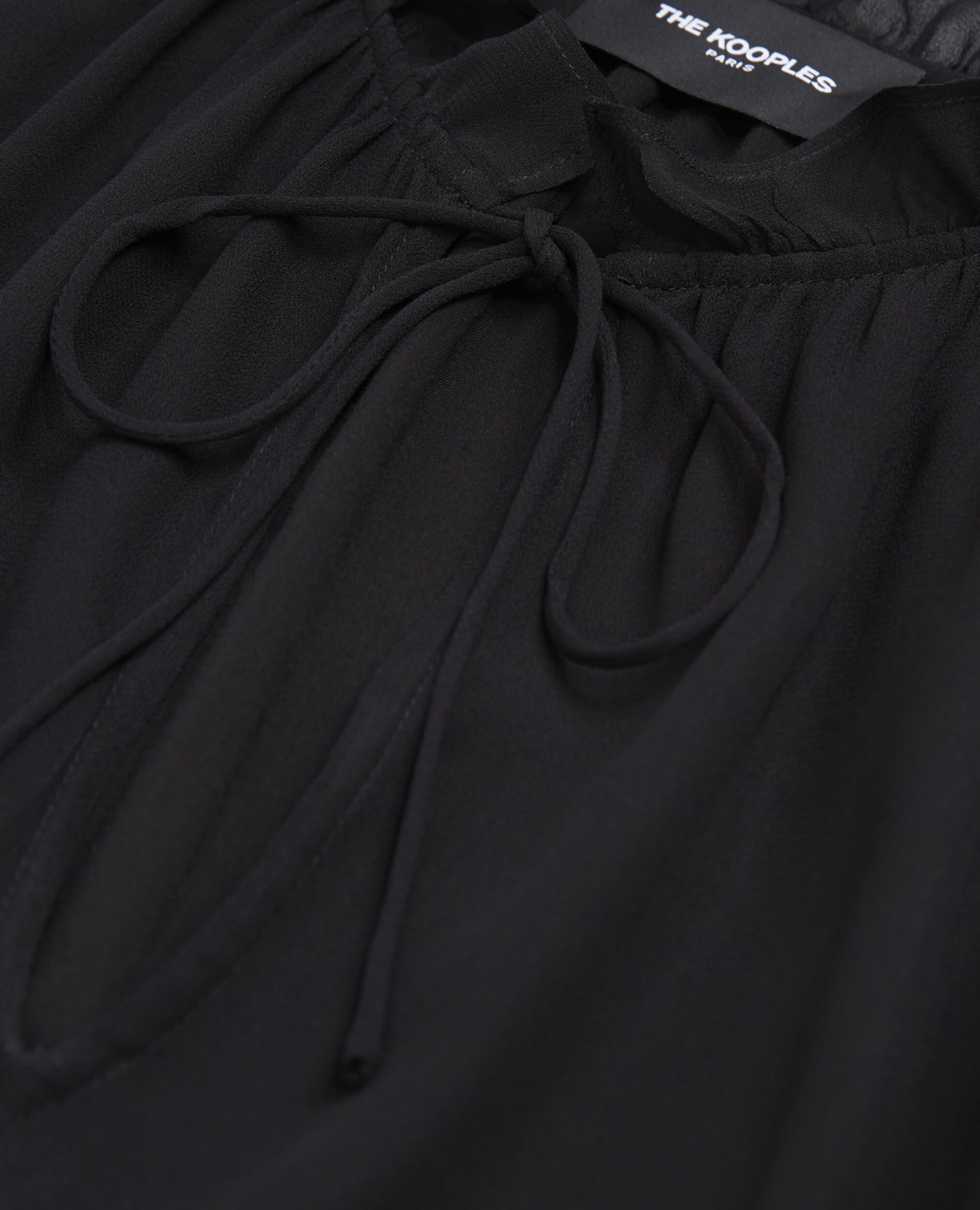 Robe courte droite semi transparente, BLACK, hi-res image number null