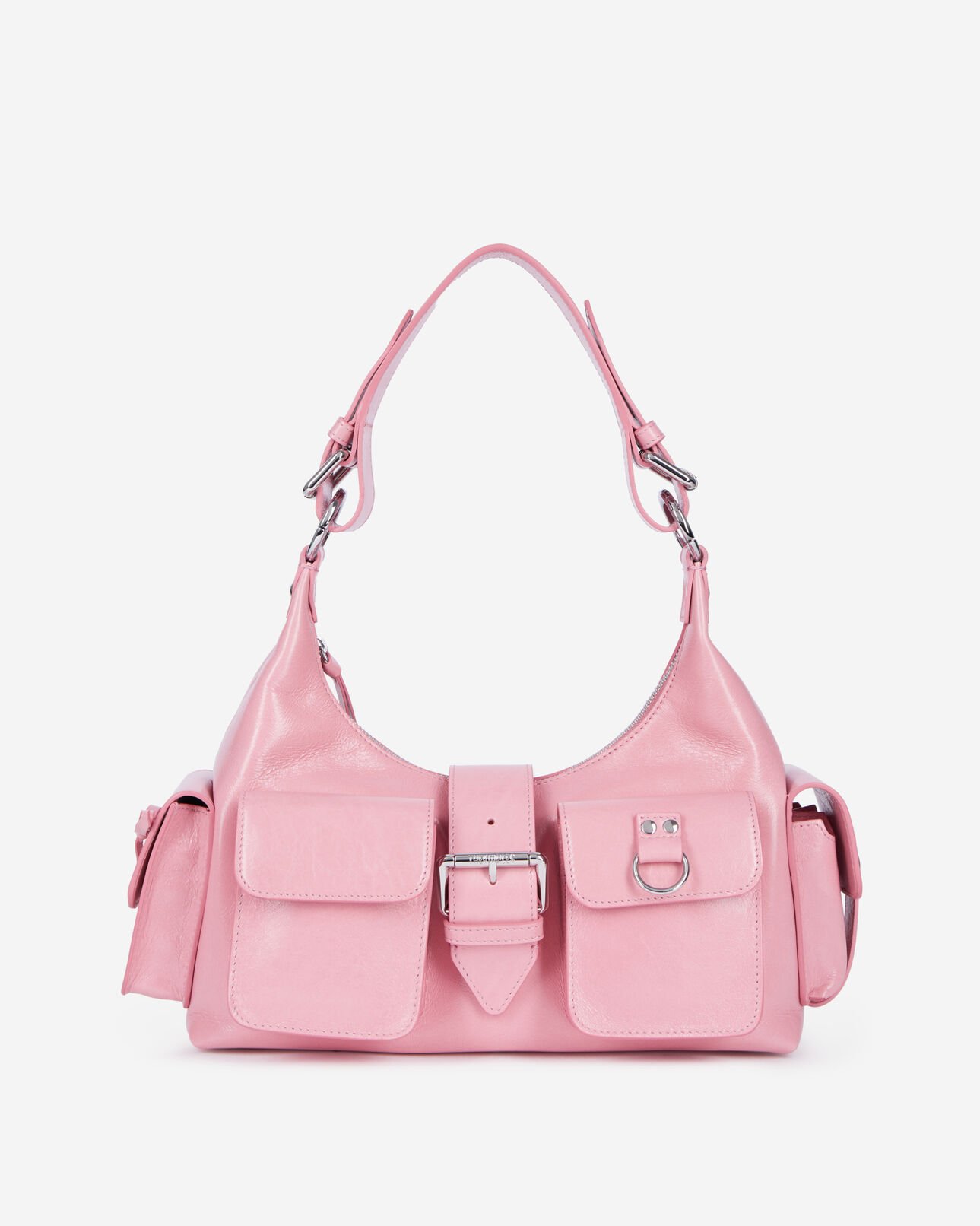 The Kooples FEMME BABY PINK sac amelia en cuir rose