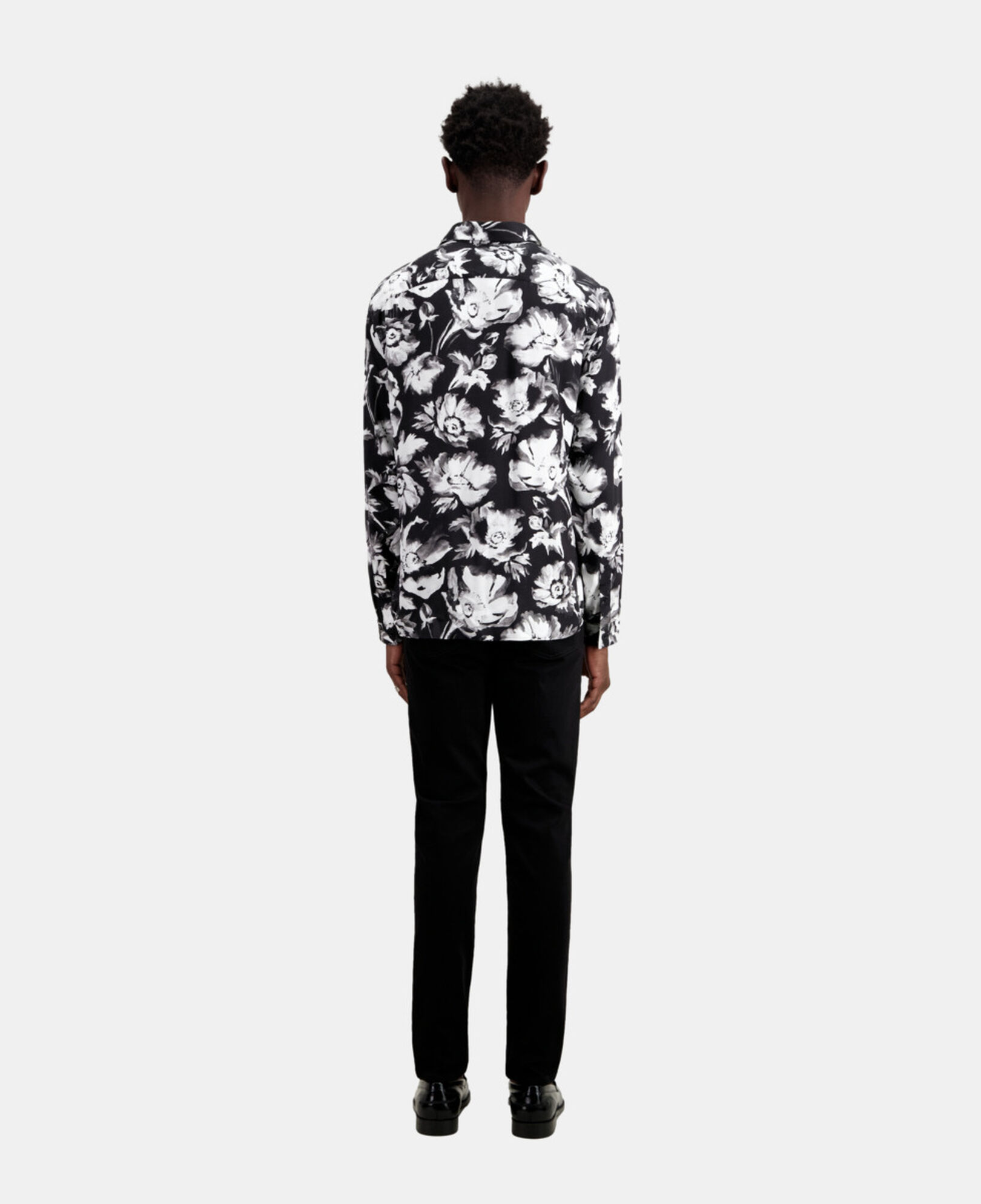 The Kooples HOMBRE BLACK WHITE camisa estampada