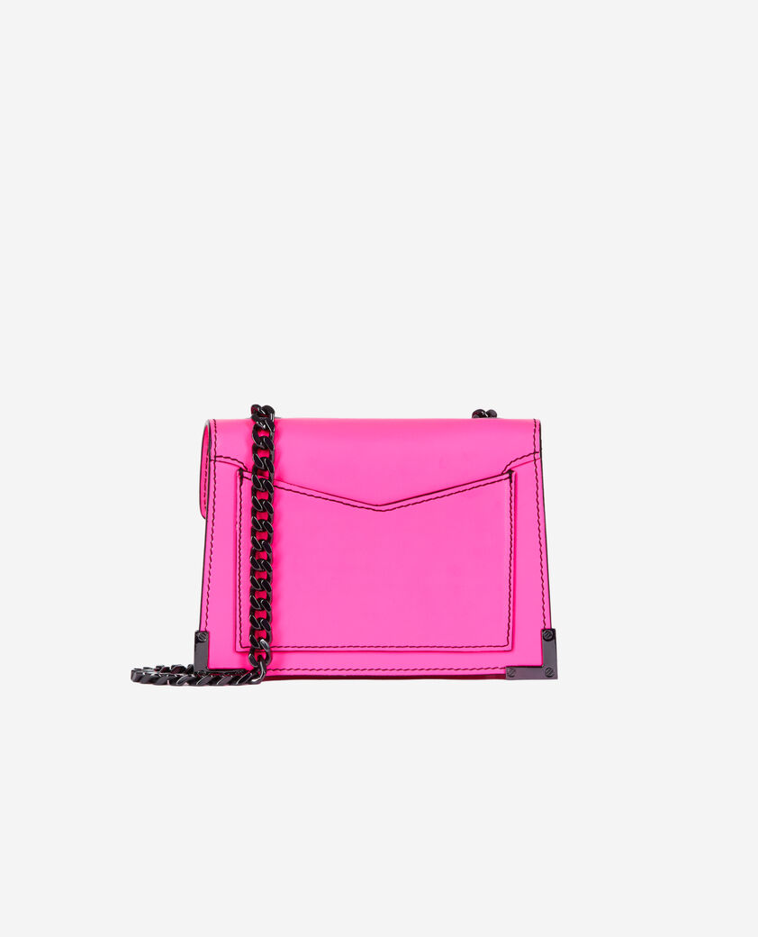The Kooples FEMME ELECTRIC PINK sac emily nano en cuir rose