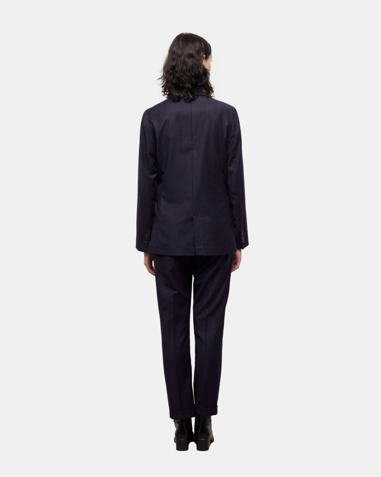 The Kooples DAMEN NAVY blaue anzugjacke aus wolle