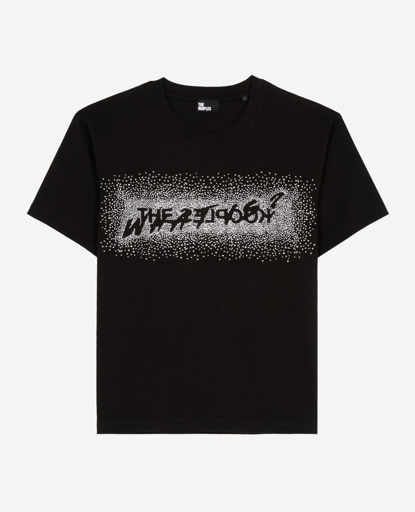 The Kooples WOMEN BLACK what is black rhinestone t-shirt