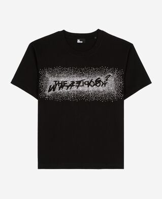 The Kooples FEMME BLACK t-shirt what is &agrave; strass noir