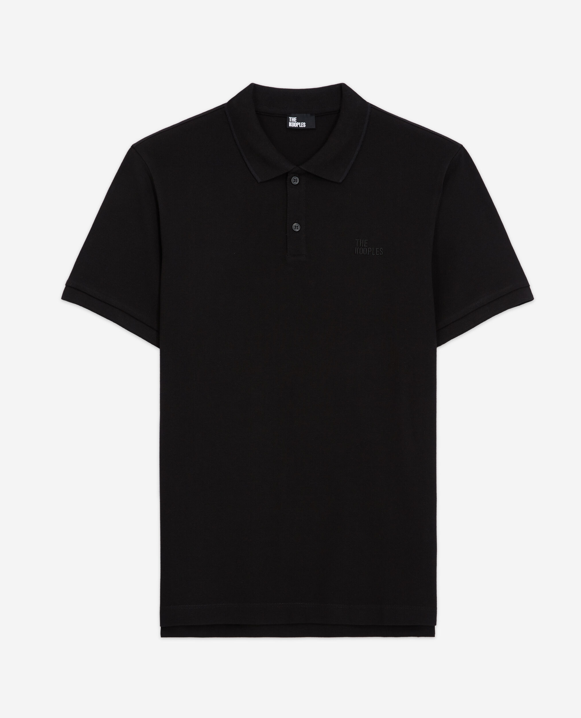 Camisa polo negra hotsell