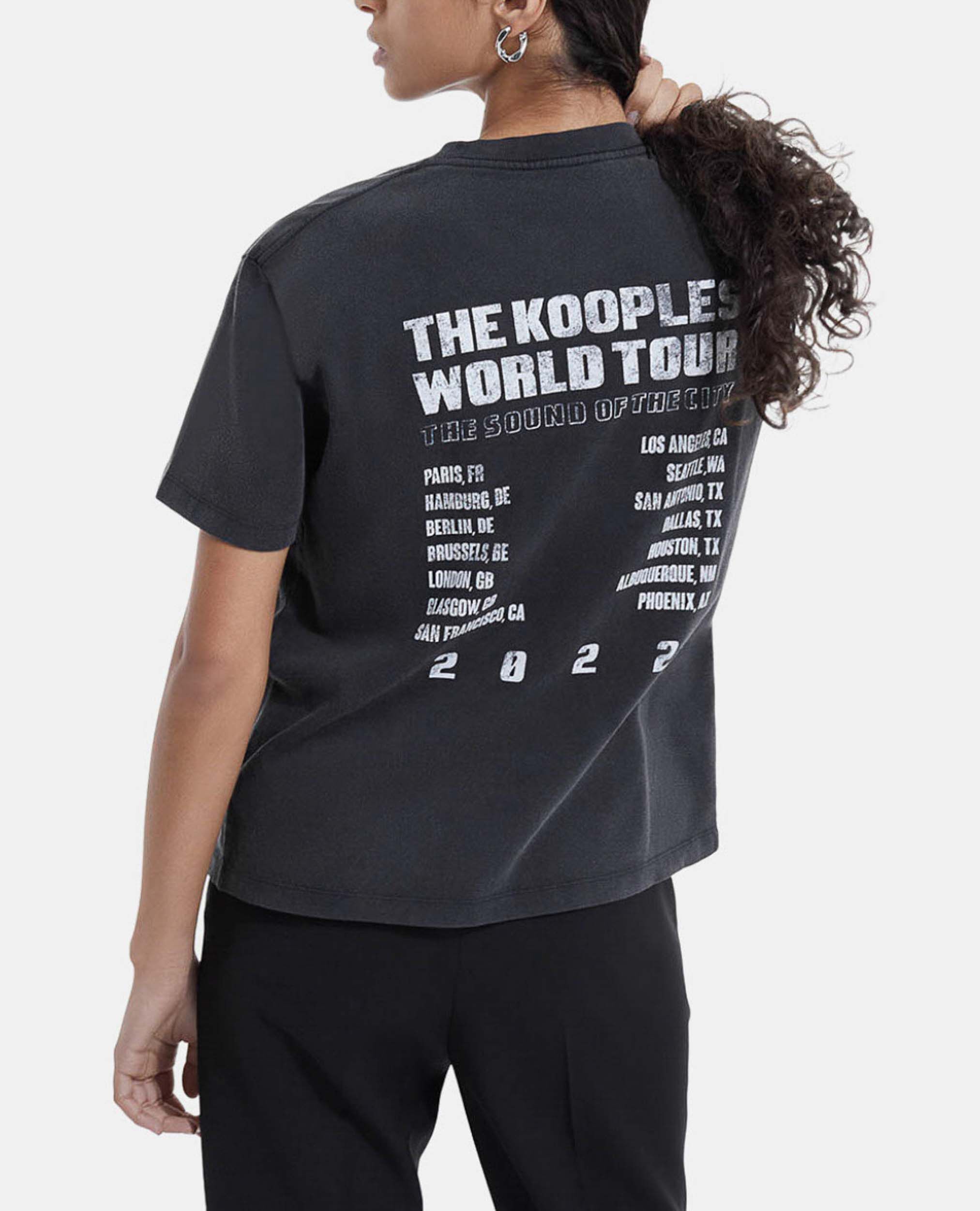 T shirt online noir délavé
