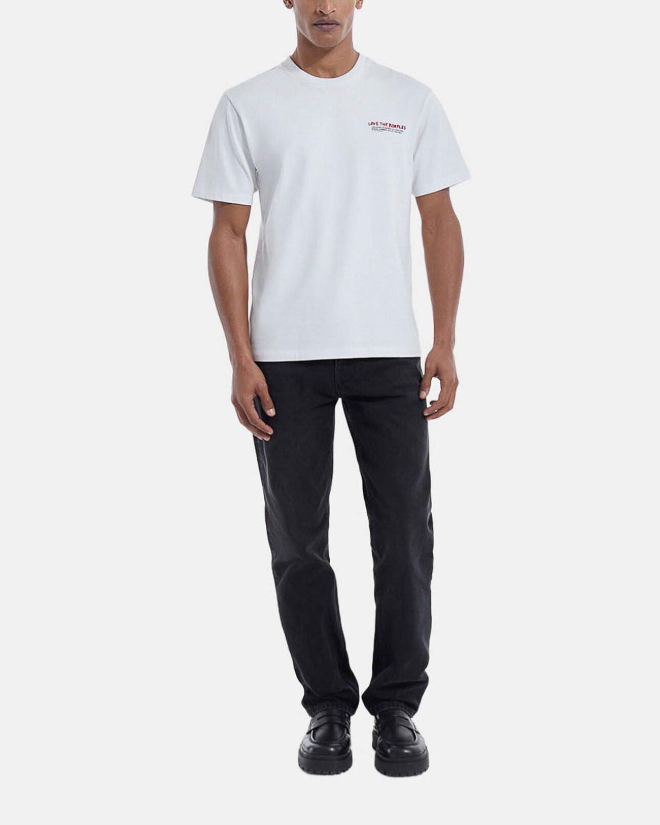 The Kooples HOMME WHITE t-shirt blanc coton love the kooples