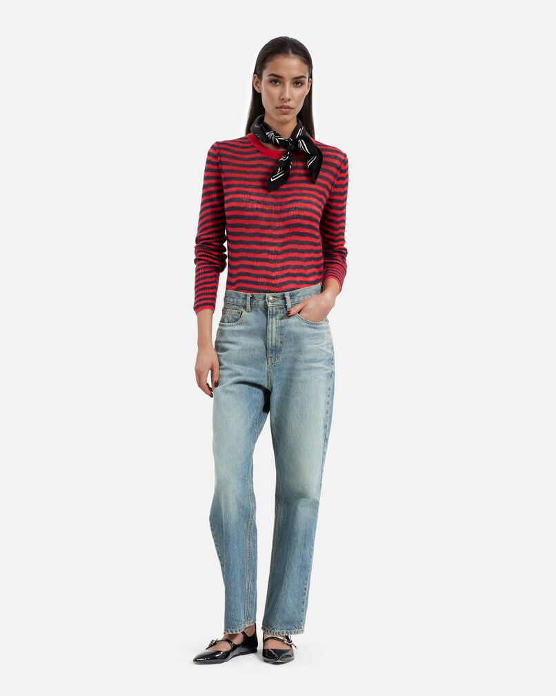 The Kooples F USED RAPIECE boyfriend bleu jeans