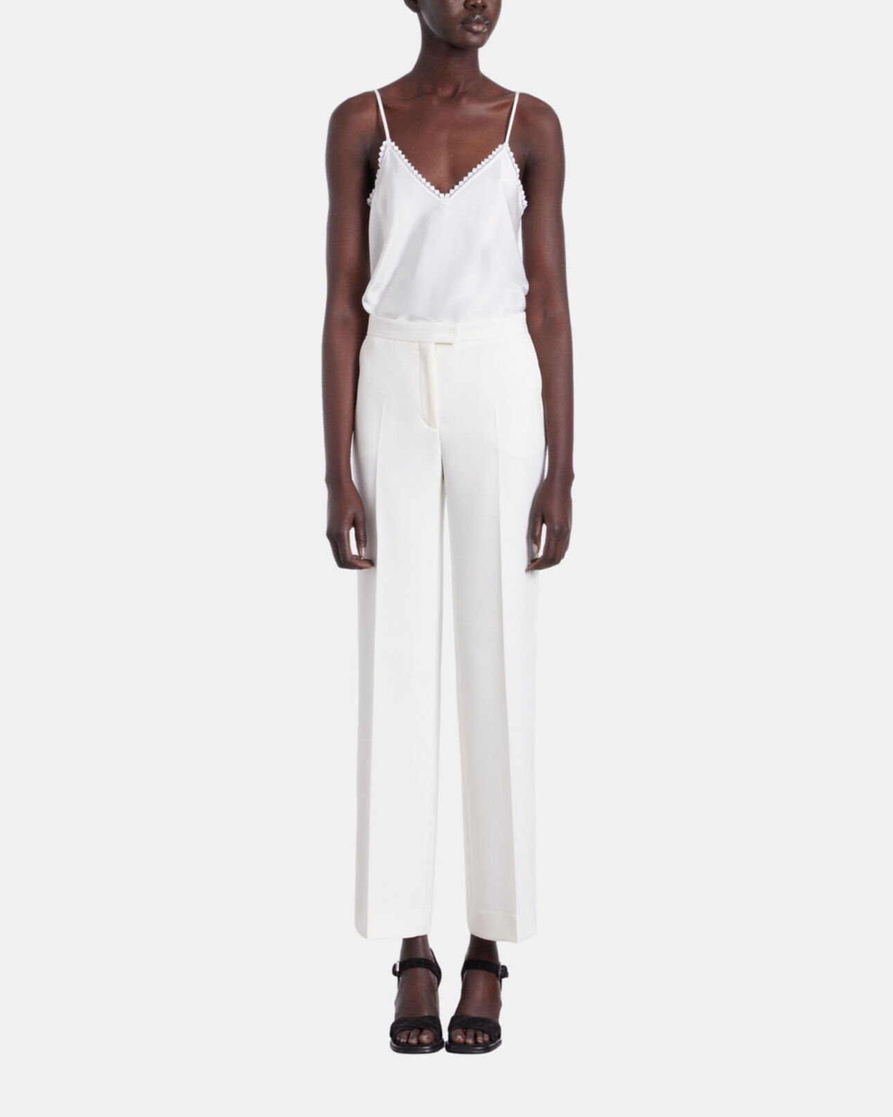 The Kooples WOMEN ECRU white suit pants