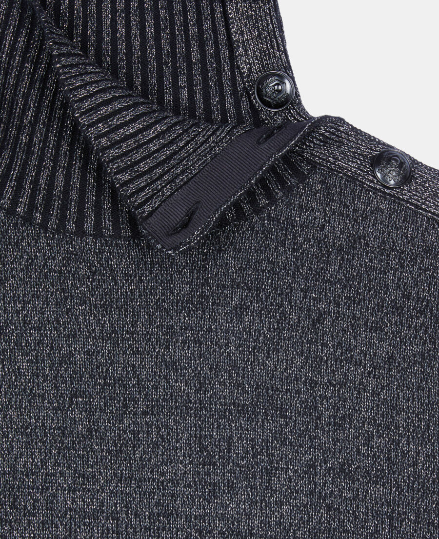 The Kooples FEMME BLACK pull en laine et cachemire noir