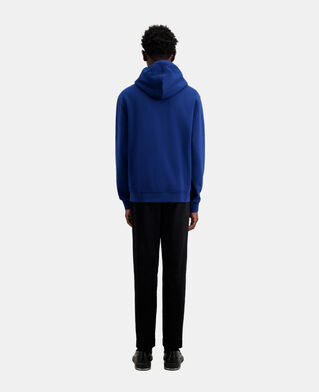 The Kooples HOMME ROYAL BLUE - DARK NAVY sweatshirt à capuche bleu vif avec logo