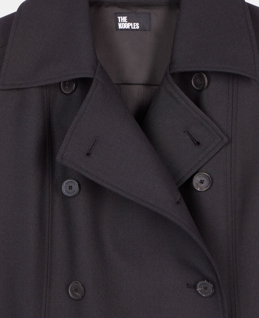 The Kooples FEMME BLACK robe tailleur courte noire