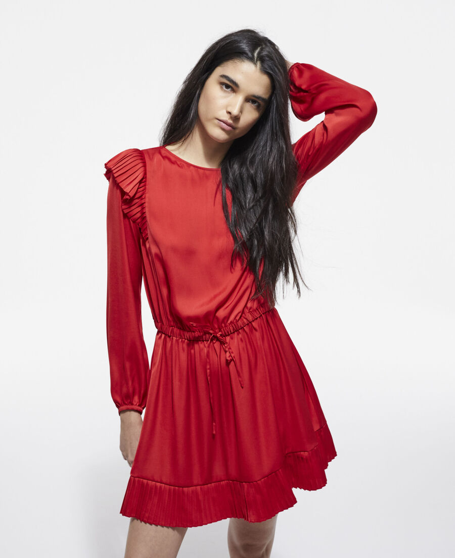 vestido corto rojo