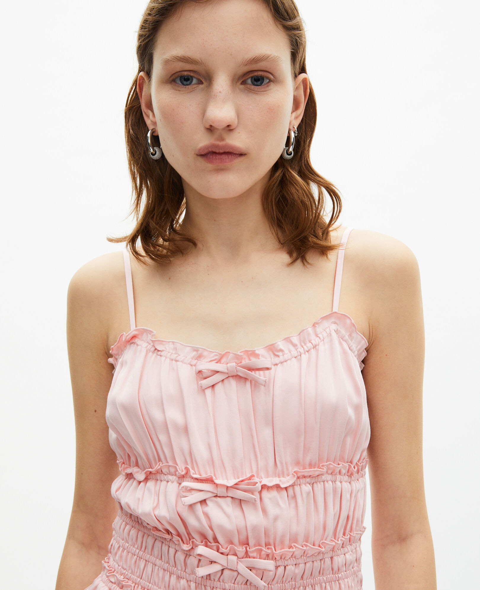 The Kooples WOMEN LILA short dress with lilac bows