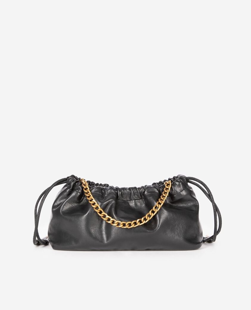 The Kooples FEMME BLACK sac taylor en cuir recyclé noir