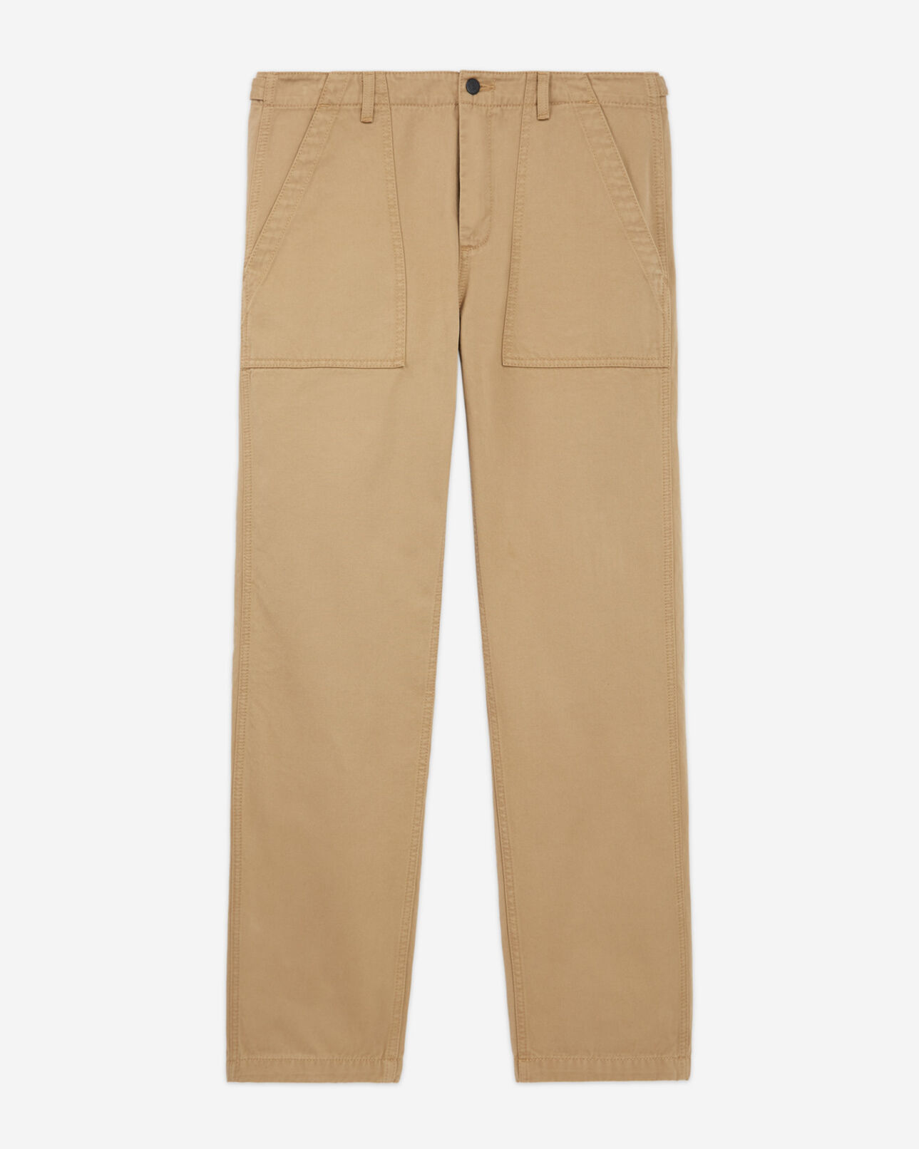 The Kooples HOMME BEIGE pantalon chino en coton à poches beige