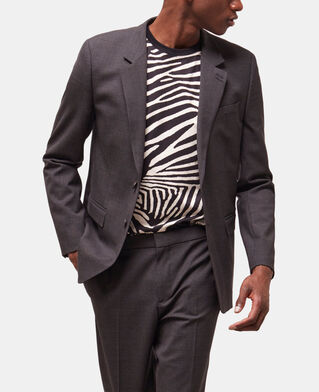 The Kooples HERREN BLACK GREY anzugjacke aus wolle