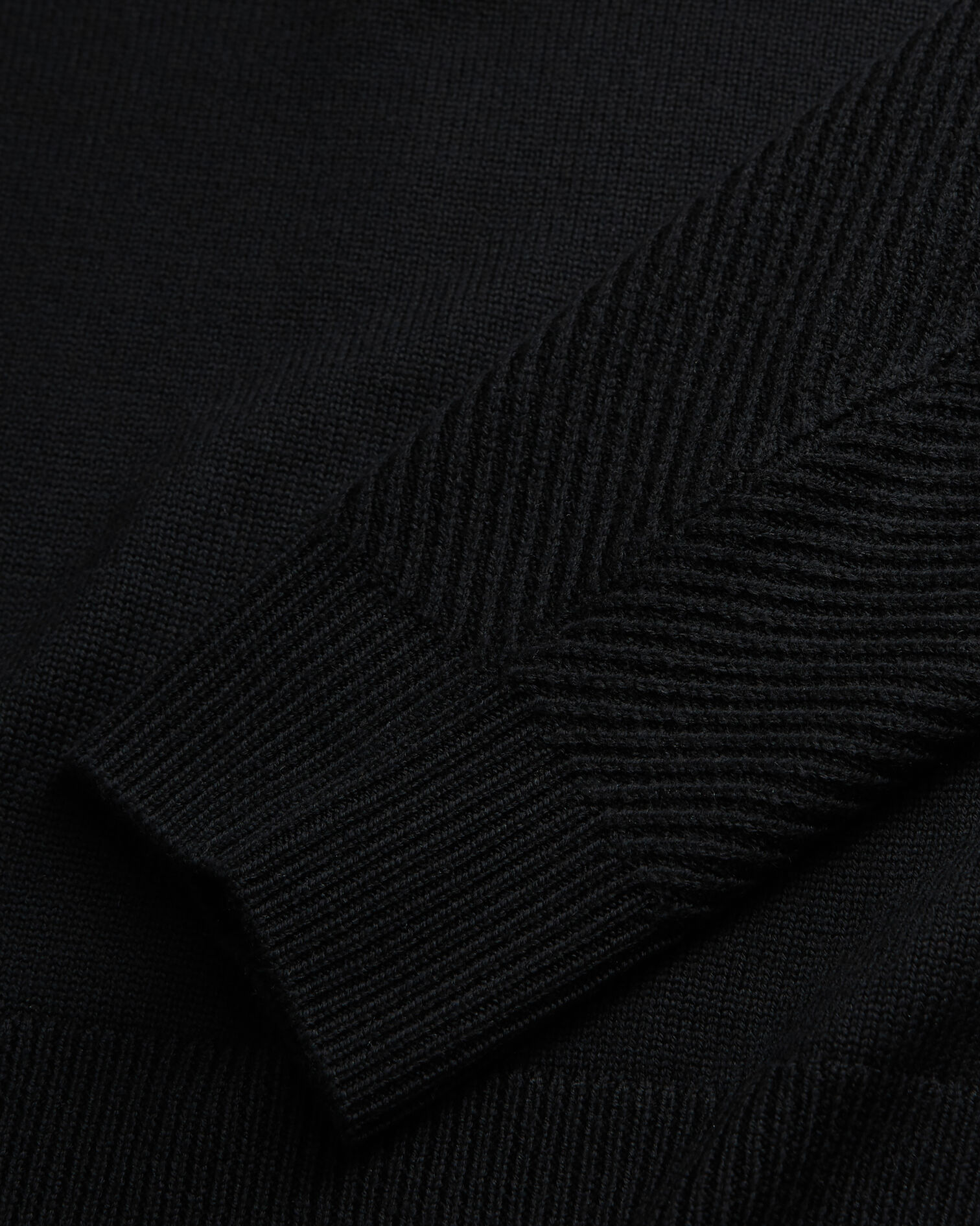 Black wool sweater, BLACK, hi-res image number null