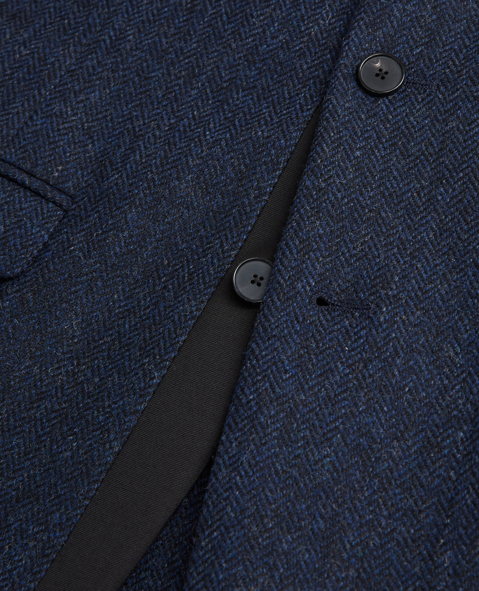 Blue patterned wool jacket, NAVY, hi-res image number null