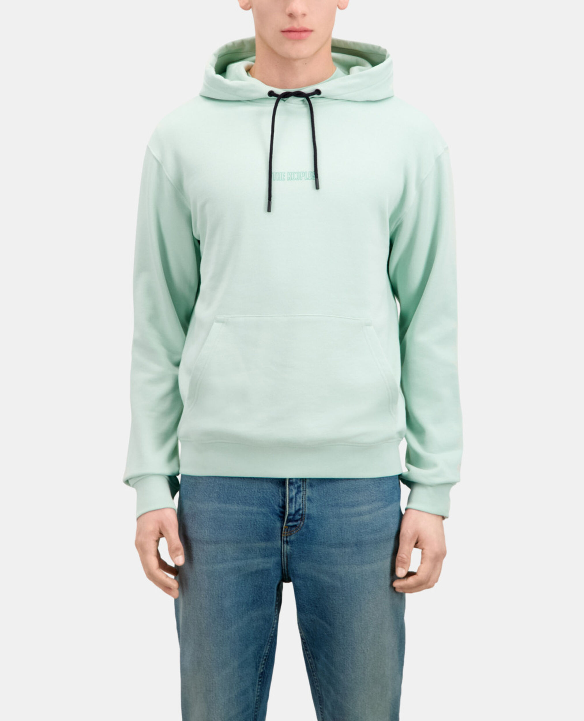 Men's Green hoodie with logo, OCEAN, hi-res image number null