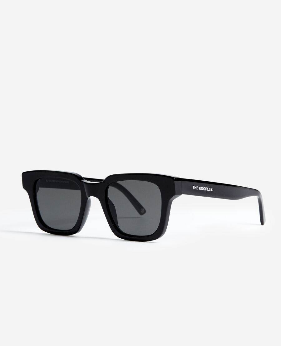 black acetate sunglasses