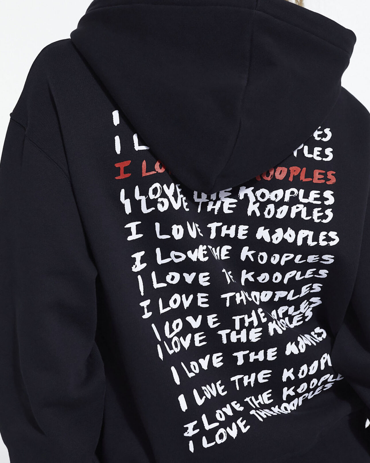 The Kooples WOMEN BLACK i love kooples black sweatshirt