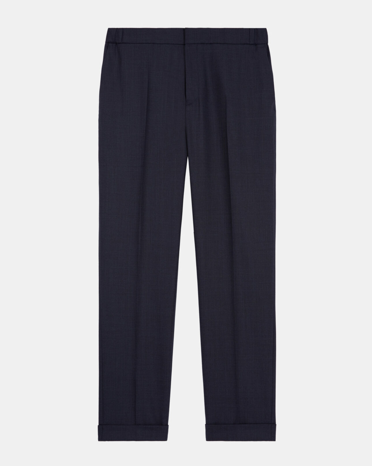 The Kooples MEN NAVY navy blue wool suit pants