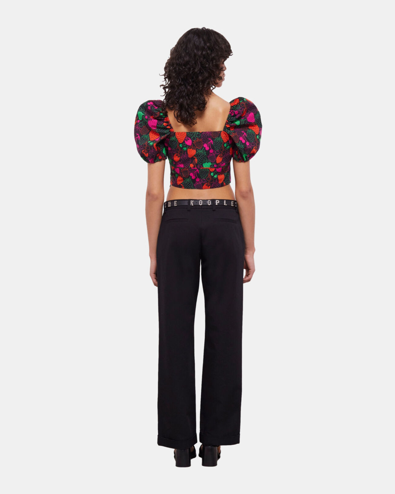 The Kooples FEMME MULTICOLOR top court à motifs