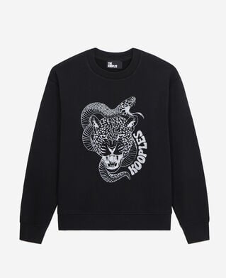 The Kooples FEMME BLACK sweatshirt avec sérigraphie noir